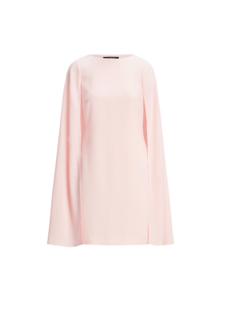 Ralph Lauren Pale Pink Cape-Sleeve Shift Dress